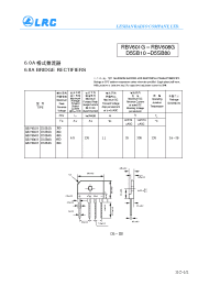 Datasheet RBV606G manufacturer Leshan Radio