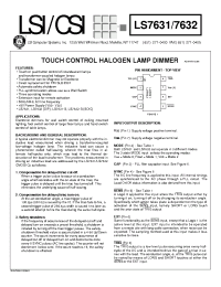 Datasheet LS7632 manufacturer LSI