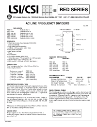 Datasheet RED100 manufacturer LSI