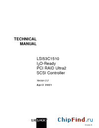 Datasheet LSI53C1510 manufacturer LSI Logic