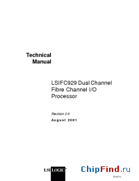 Datasheet LSIFC929 manufacturer LSI Logic