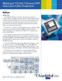 Datasheet MultiLynxCL2161 manufacturer LSI Logic