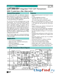 Datasheet LXT350 manufacturer Level One