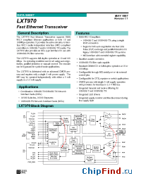 Datasheet LXT970QC manufacturer Level One