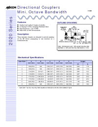 Datasheet 2020-4015-30 manufacturer M/A-COM