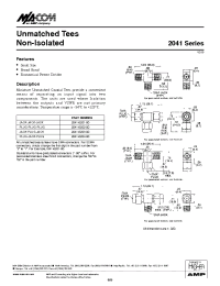 Datasheet 2041 manufacturer M/A-COM