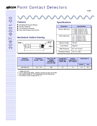 Datasheet 2087-6001-00 manufacturer M/A-COM