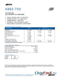 Datasheet 6882-700 manufacturer M/A-COM
