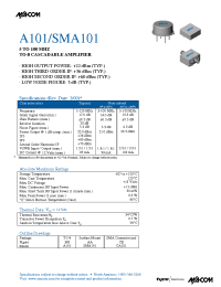 Datasheet A101 manufacturer M/A-COM