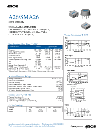 Datasheet A26 manufacturer M/A-COM