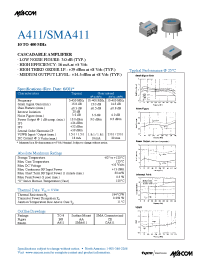 Datasheet A411 manufacturer M/A-COM
