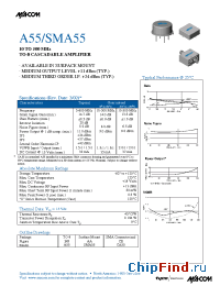 Datasheet A55 manufacturer M/A-COM