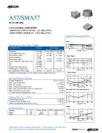 Datasheet A57 manufacturer M/A-COM