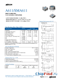 Datasheet A611 manufacturer M/A-COM