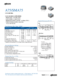 Datasheet A75 manufacturer M/A-COM