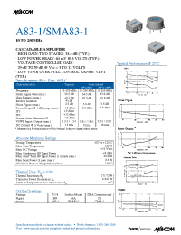 Datasheet A83-1 manufacturer M/A-COM