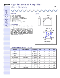 Datasheet AM05-0005 manufacturer M/A-COM