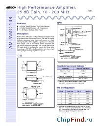 Datasheet AM-138 manufacturer M/A-COM