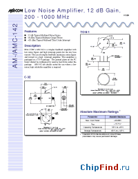 Datasheet AM-142 manufacturer M/A-COM