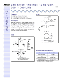 Datasheet AM-142PIN manufacturer M/A-COM