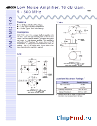 Datasheet AM-143 manufacturer M/A-COM