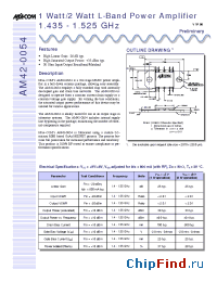 Datasheet AM42-0054 manufacturer M/A-COM