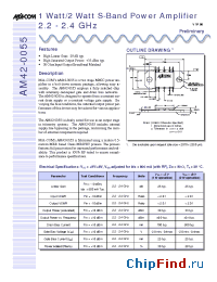 Datasheet AM42-0055 manufacturer M/A-COM