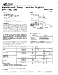 Datasheet AM50-0003TR manufacturer M/A-COM