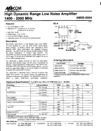 Datasheet AM50-0004RTR manufacturer M/A-COM