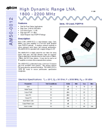 Datasheet AM50-0012TR-3000 manufacturer M/A-COM