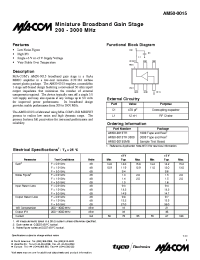 Datasheet AM50-0015 manufacturer M/A-COM