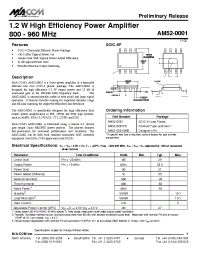 Datasheet AM52-0001 manufacturer M/A-COM
