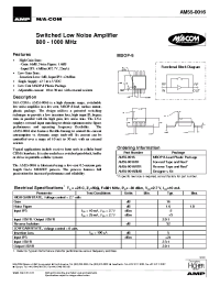 Datasheet AM55-0016 manufacturer M/A-COM