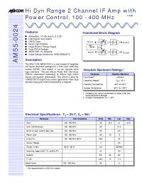 Datasheet AM55-0024 manufacturer M/A-COM