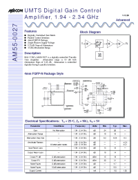 Datasheet AM55-0027 manufacturer M/A-COM