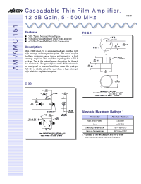 Datasheet AM-AMC-151 manufacturer M/A-COM