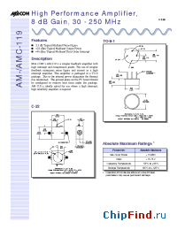 Datasheet AMC-119 manufacturer M/A-COM