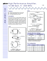 Datasheet AMC-132SMA производства M/A-COM
