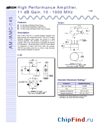 Datasheet AMC-145 производства M/A-COM