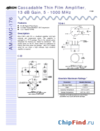 Datasheet AMC-176 manufacturer M/A-COM