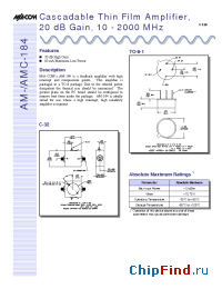 Datasheet AMC-184 manufacturer M/A-COM