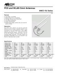 Datasheet ANCC-151A manufacturer M/A-COM
