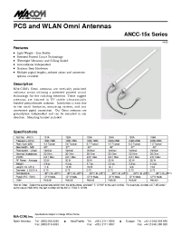 Datasheet ANCC-155A manufacturer M/A-COM