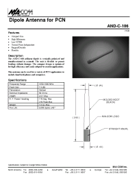 Datasheet AND-C-106 manufacturer M/A-COM