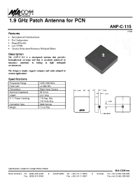 Datasheet ANP-C-115 manufacturer M/A-COM