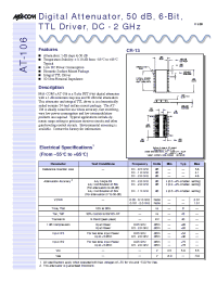 Datasheet AT-106 manufacturer M/A-COM