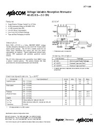 Datasheet AT-108TR manufacturer M/A-COM