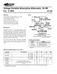 Datasheet AT-109RTR manufacturer M/A-COM