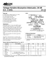 Datasheet AT-110 manufacturer M/A-COM