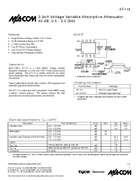 Datasheet AT-113TR manufacturer M/A-COM